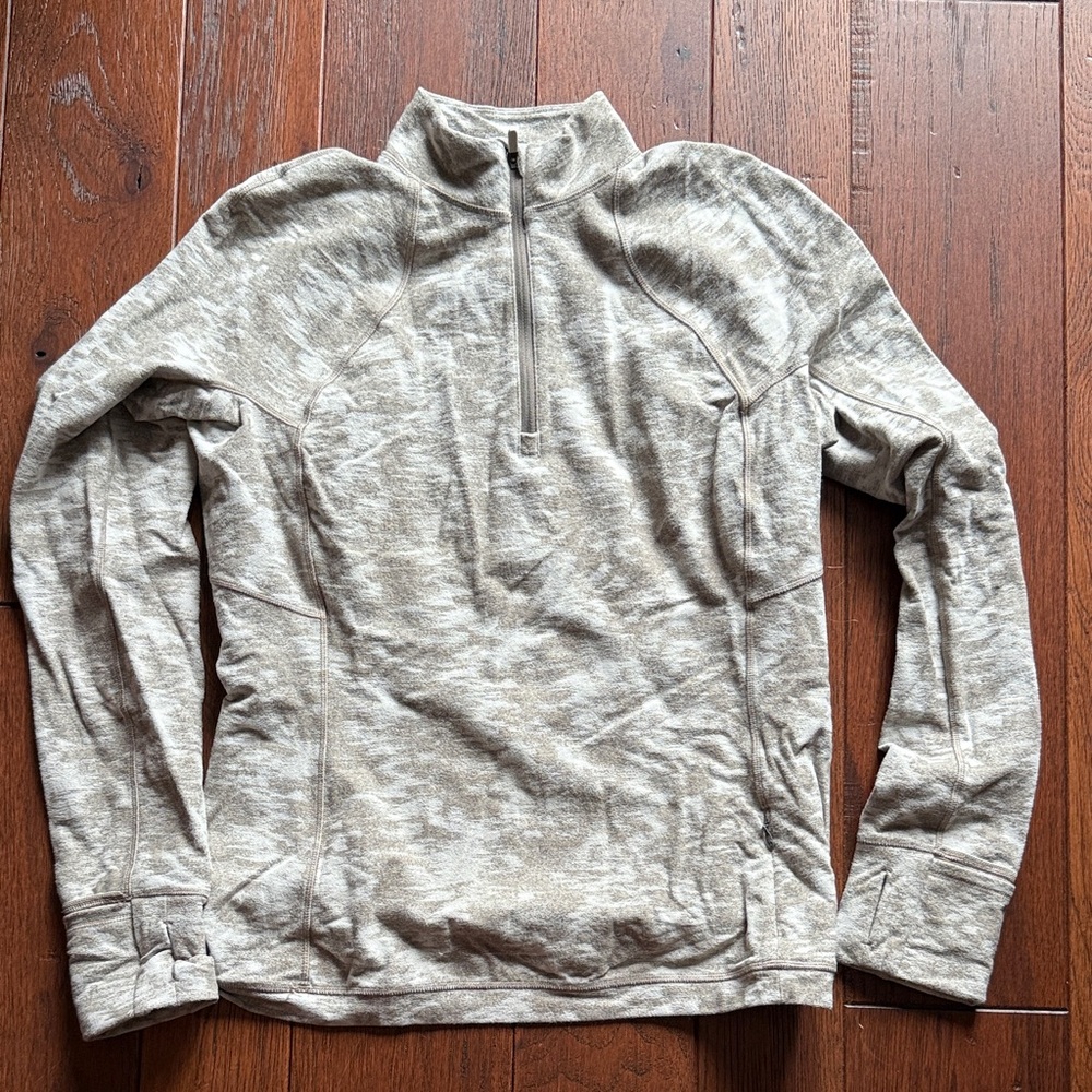 Lululemon Athletica Gray Quarter-Zip Pullover
